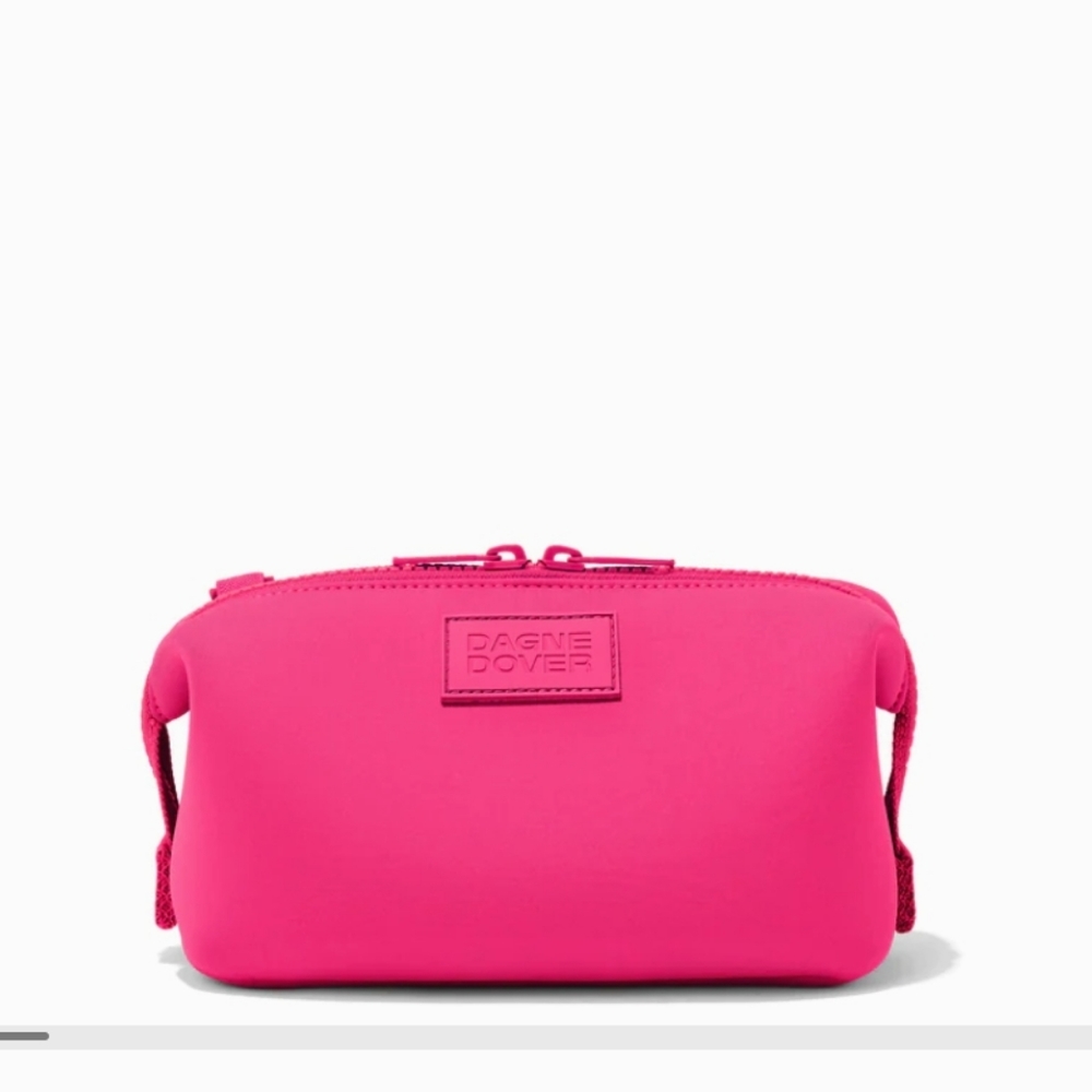 NWT Dagne Dover small Hunter toiletry bag 💗 Hottest Pink 💗